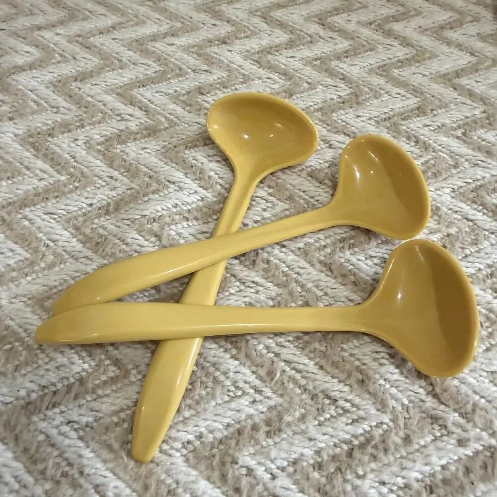 Vintage Tupperware Triple Condiment Caddy with Spoons